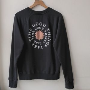 Spiritual Gangster Black Sweatshirt with White and Pink Graphic